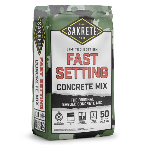 sakrete fast setting concrete mix